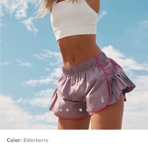 Free People Movement Easy Tiger Shorts Elderberry size Small